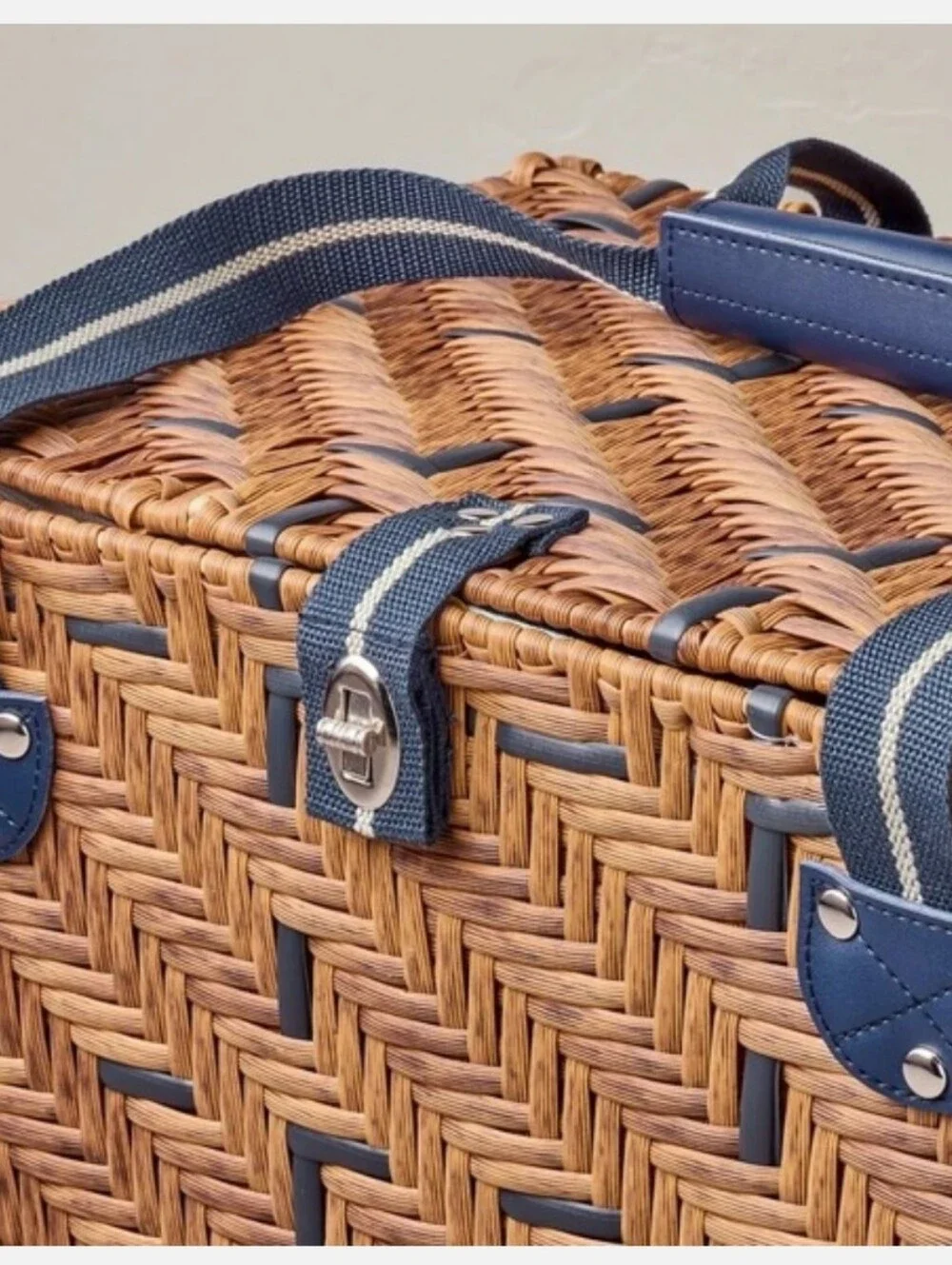 Woven Picnic Basket Light Brown - Hearth & Hand Magnolia